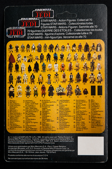 EV-9D9 - Return of The Jedi - Tri Logo 77 Back Card